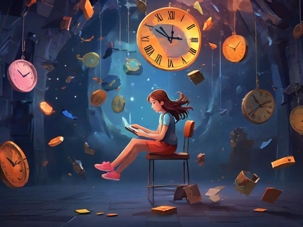 Home 17 Default Puzzles flying around in the air and a clock ringing A 1 4