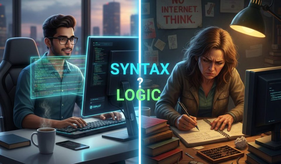 AI at work vs No AI in Interviews